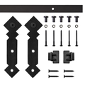 Quiet Glide Soft Close 72" Black Diamond Mini Single Barn Door Hardware NT.1310.05.08-72-SC